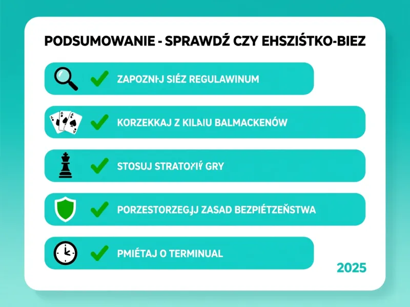 Checklista najważniejszych informacji o bonusach bukmacherskich